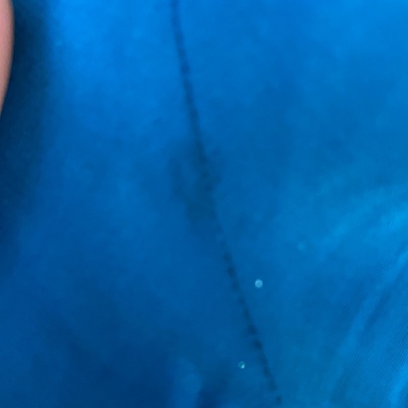 NBW SZ S LAVENDER BROWN TURQ OFF SHOULDER ROMPER - Picture 7 of 7